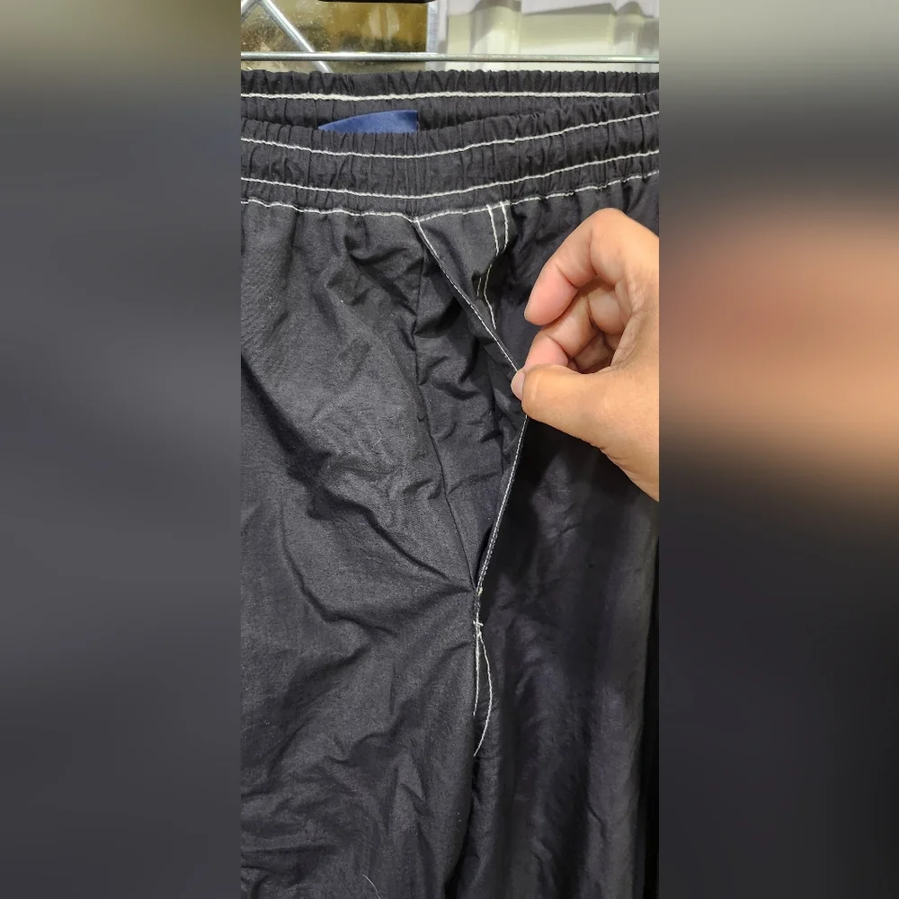 Vintage Sierra Pacific Black Jogger Sports Outdoor Windpants Men's Size XL - Picture 3 of 10